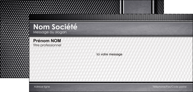 maquette en ligne a personnaliser carte de correspondance acier alliage aluminium MFLUOO12589