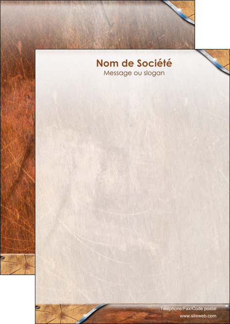 faire flyers climatisation et chauffage bois wood nature MFLUOO13075