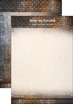 personnaliser maquette flyers abstrait acier alliage MFLUOO13145