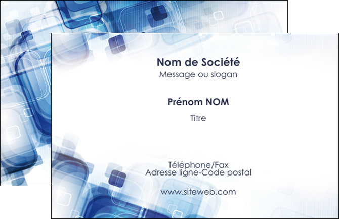 realiser carte de visite moderne design geometrique MIDBE13473