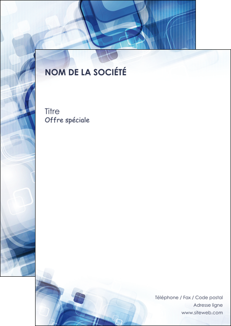 creer modele en ligne flyers moderne design geometrique MIDBE13477