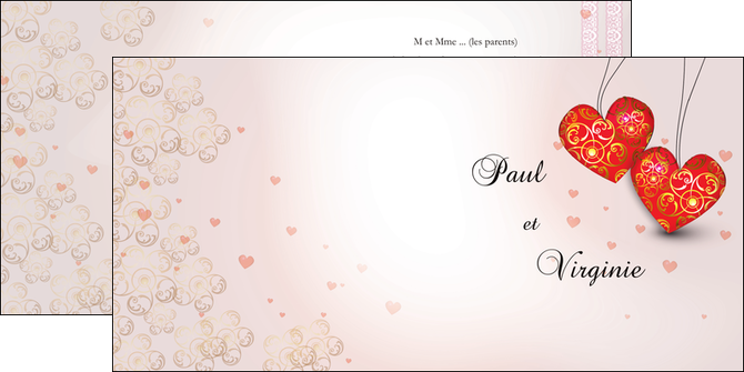 imprimerie depliant 2 volets  4 pages  celebration celebrer coeur MLIG13811