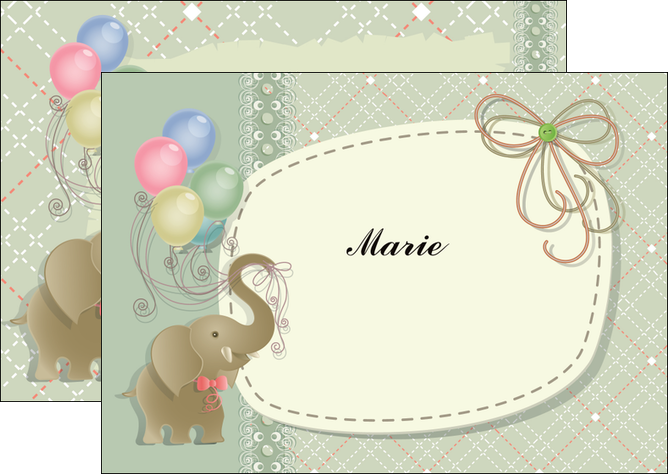realiser flyers elephant gris ballons MIDBE13867