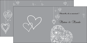 creation graphique en ligne depliant 2 volets  4 pages  coeur mariage alliance MLIG13913