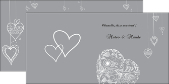 imprimer depliant 2 volets  4 pages  coeur mariage alliance MLIG13915