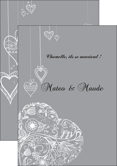 impression flyers coeur mariage alliance MLIG13921