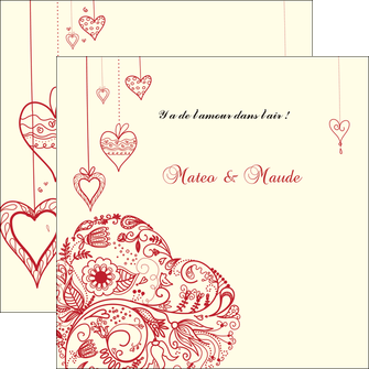 exemple flyers coeur roses mariage MLIGCH14009
