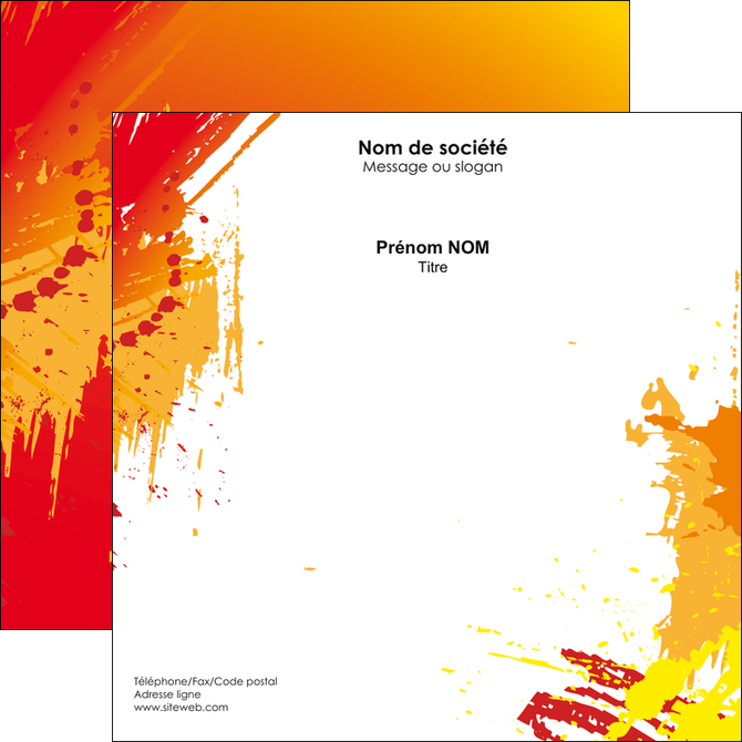 modele flyers banniere brillant brun MFLUOO14159