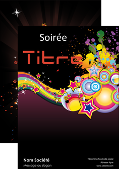 faire modele a imprimer affiche musique abstract audio backdrop MLIGLU14267