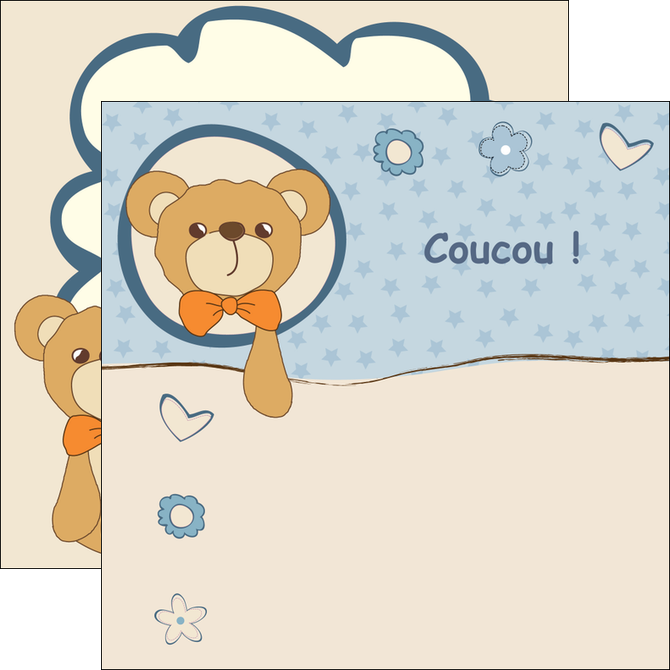 personnaliser maquette flyers dessin anime invitation MIDBE14383