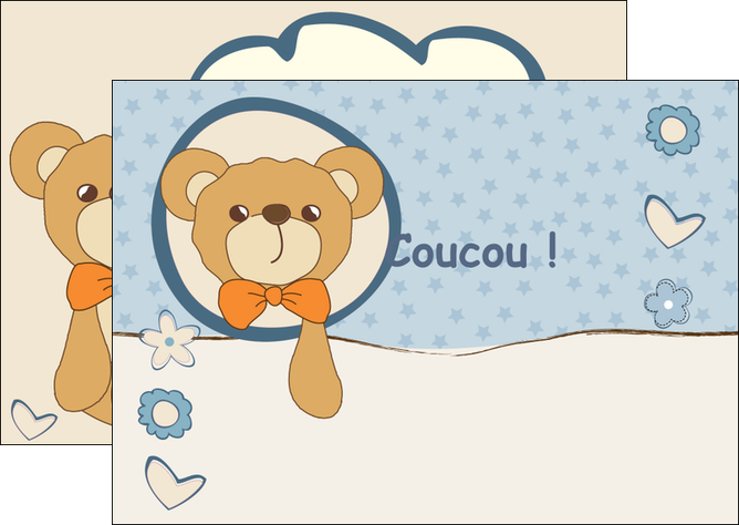 impression flyers dessin anime invitation MIDBE14389