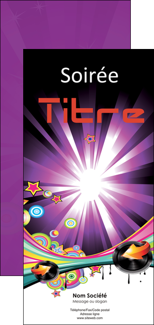 imprimerie flyers discotheque et night club abstract audio backdrop MIDBE14483