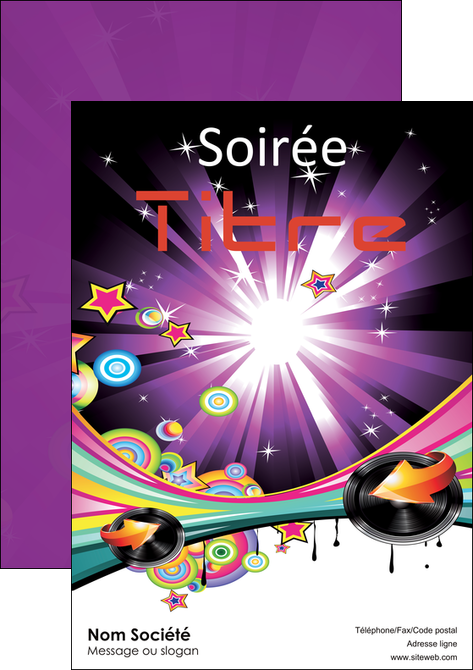 exemple affiche discotheque et night club abstract audio backdrop MIDBE14489