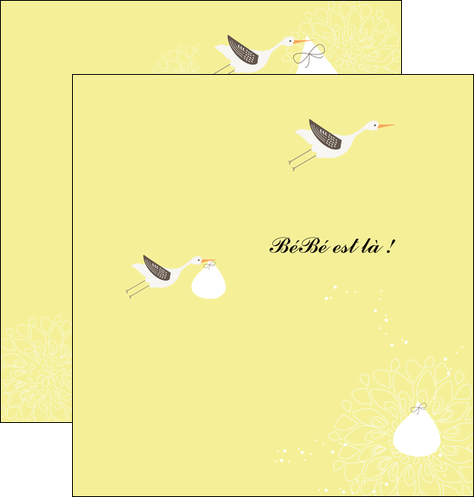 faire depliant 2 volets  4 pages  dessin anime invitation MIDBE14529