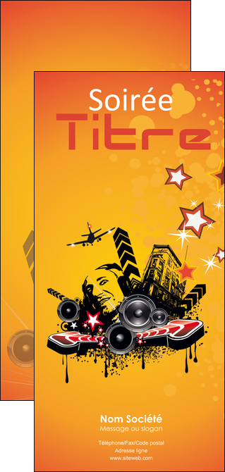 personnaliser maquette flyers musique abstract audio backdrop MLGI14639