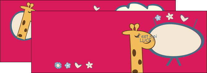 creation graphique en ligne depliant 2 volets  4 pages  bonbon dessin anime MIDBE14679