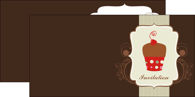 cree depliant 2 volets  4 pages  carte d anniversaire carton d invitation d anniversaire faire part d invitation anniversaire MIDLU14687
