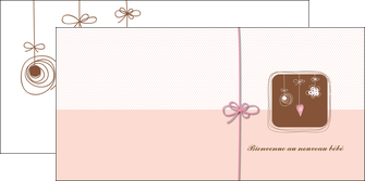 creer modele en ligne depliant 2 volets  4 pages  invitation naissance faire part de naissance carte de naissance MIDLU14753