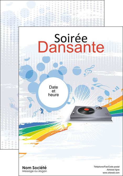 personnaliser modele de affiche musique abstract adore advertise MLGI14903
