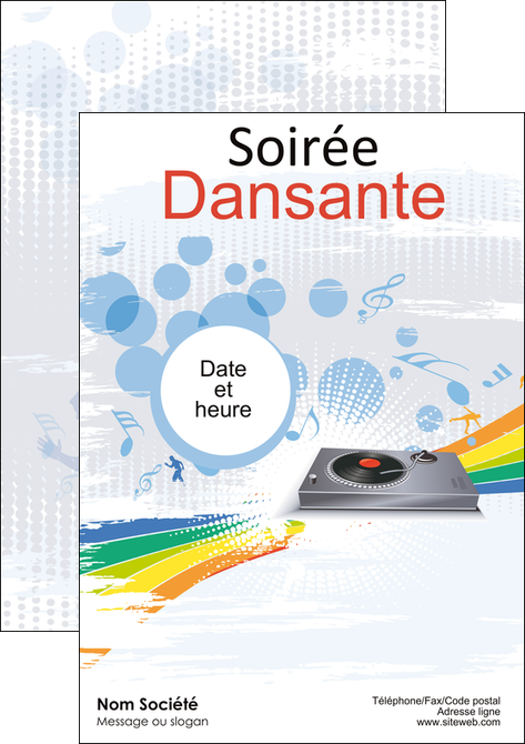 modele en ligne flyers musique abstract adore advertise MLGI14907