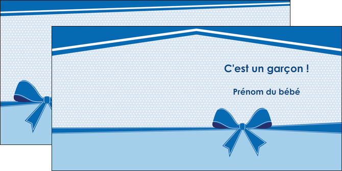 modele en ligne depliant 2 volets  4 pages  fille carte de naissance pour  garcon carton de naissance pour garcon MLIG14943