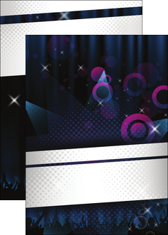 creer modele en ligne affiche musique abstract black blue MLGI14985