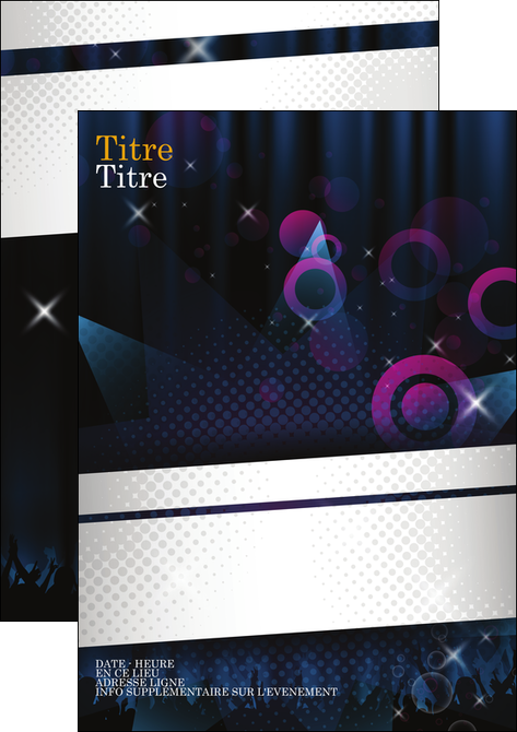 faire affiche musique abstract black blue MLIGLU14989