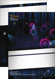faire affiche musique abstract black blue MLGI14989