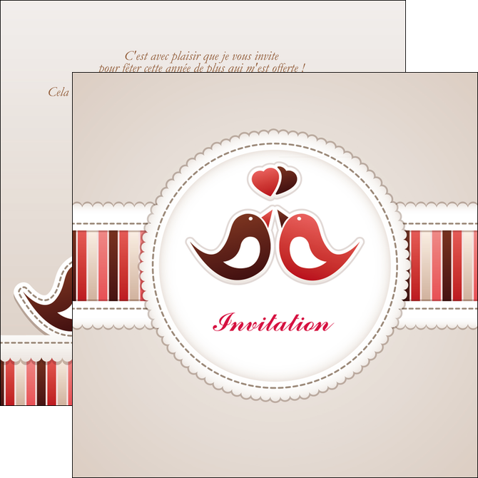 faire flyers carte d anniversaire carton d invitation d anniversaire faire part d invitation anniversaire MLIG15071