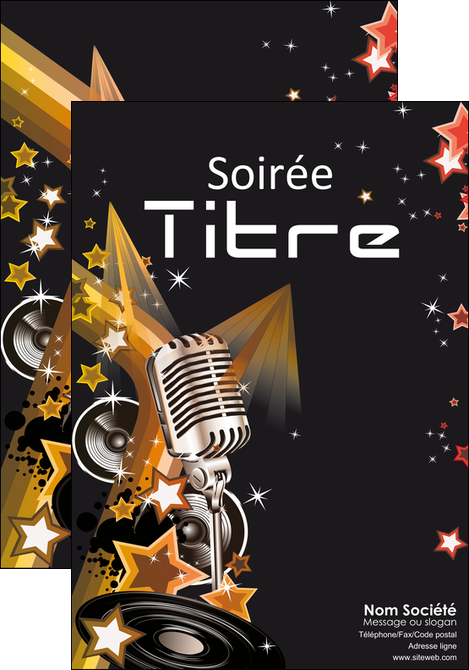 exemple affiche discotheque et night club isco discotheque disk MIFCH15411