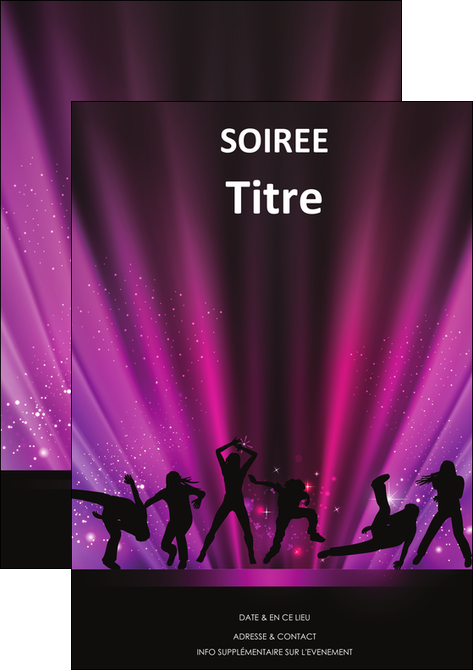 imprimer flyers discotheque et night club isco discotheque disk MIDBE15435