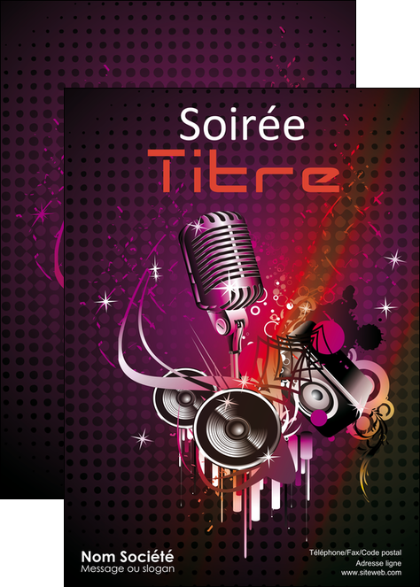 realiser affiche discotheque et night club abstract adore advertise MIFCH15461