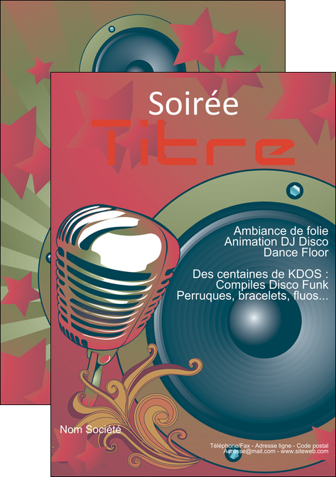 modele affiche discotheque et night club abstract artistic background MIFCH15485