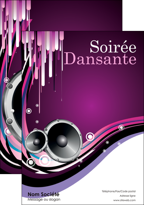 impression flyers discotheque et night club abstract adore advertise MIFCH15619