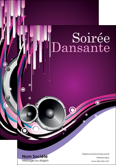 impression flyers discotheque et night club abstract adore advertise MIFCH15619