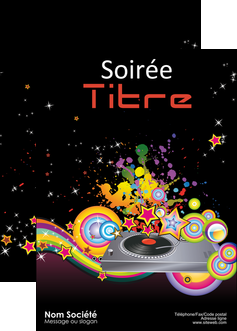 exemple affiche discotheque et night club abstract adore advertise MLGI15675