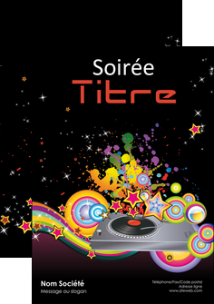 creation graphique en ligne flyers discotheque et night club abstract adore advertise MLGI15681