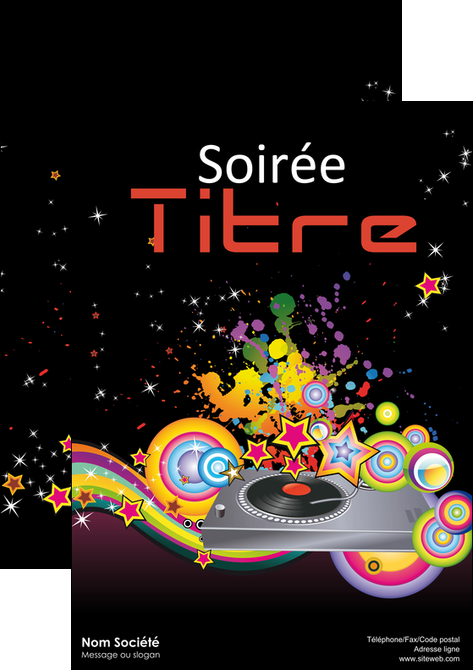 exemple affiche discotheque et night club abstract adore advertise MLGI15683