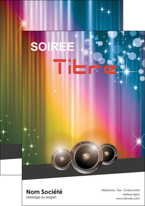maquette en ligne a personnaliser flyers discotheque et night club abstract background banner MIDBE15713
