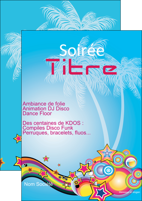 imprimerie affiche discotheque et night club abstract adore advertise MIFCH15827
