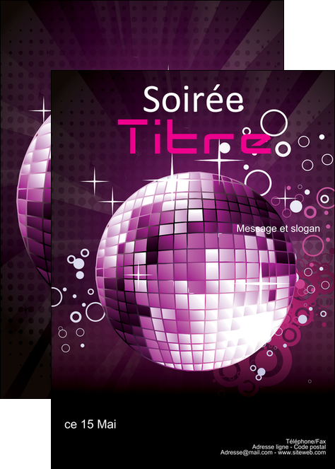 realiser affiche discotheque et night club abstract background banner MIFCH15839