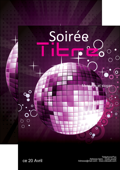 imprimerie affiche discotheque et night club abstract background banner MIFCH15843