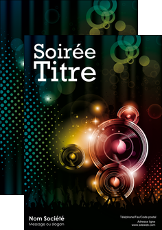 maquette en ligne a personnaliser affiche discotheque et night club ambiance ambiance de folie bal MIFCH15875