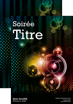 creation graphique en ligne affiche discotheque et night club ambiance ambiance de folie bal MIFCH15877