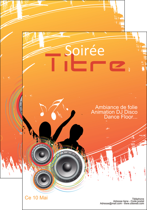 imprimer affiche discotheque et night club ambiance ambiance de folie bal MIFCH15899