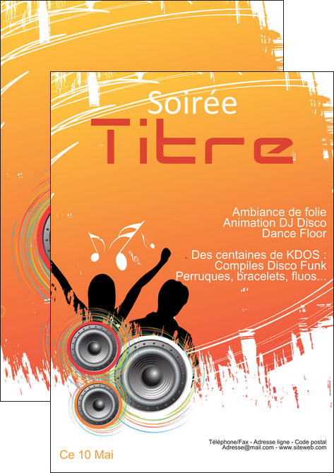 imprimerie affiche discotheque et night club ambiance ambiance de folie bal MIFCH15901