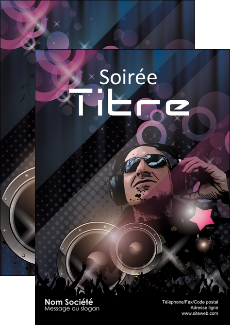 faire modele a imprimer flyers discotheque et night club bal boite boite de nuit MIDBE15913