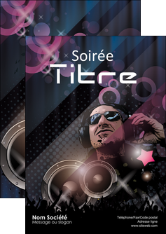 faire modele a imprimer flyers discotheque et night club bal boite boite de nuit MIDBE15913