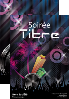 personnaliser modele de affiche discotheque et night club bal boite boite de nuit MIFCH15921