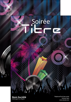 faire modele a imprimer affiche discotheque et night club bal boite boite de nuit MIFCH15925